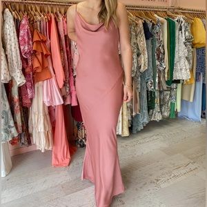 Shonajoy Soft Pink Rose Slip Maxi Dress Sz 10